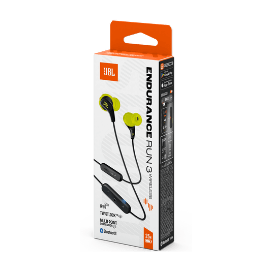 Fones de Ouvido JBL Endurance Run 3 BT Preto/Verde