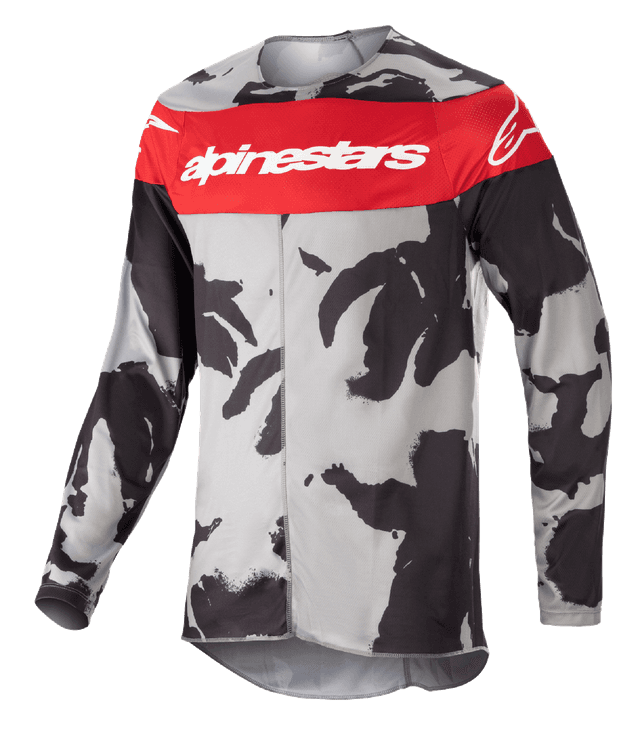 Jersey Alpinestars 2023 Racer Tactical - Cast Gray Camo Mars Red