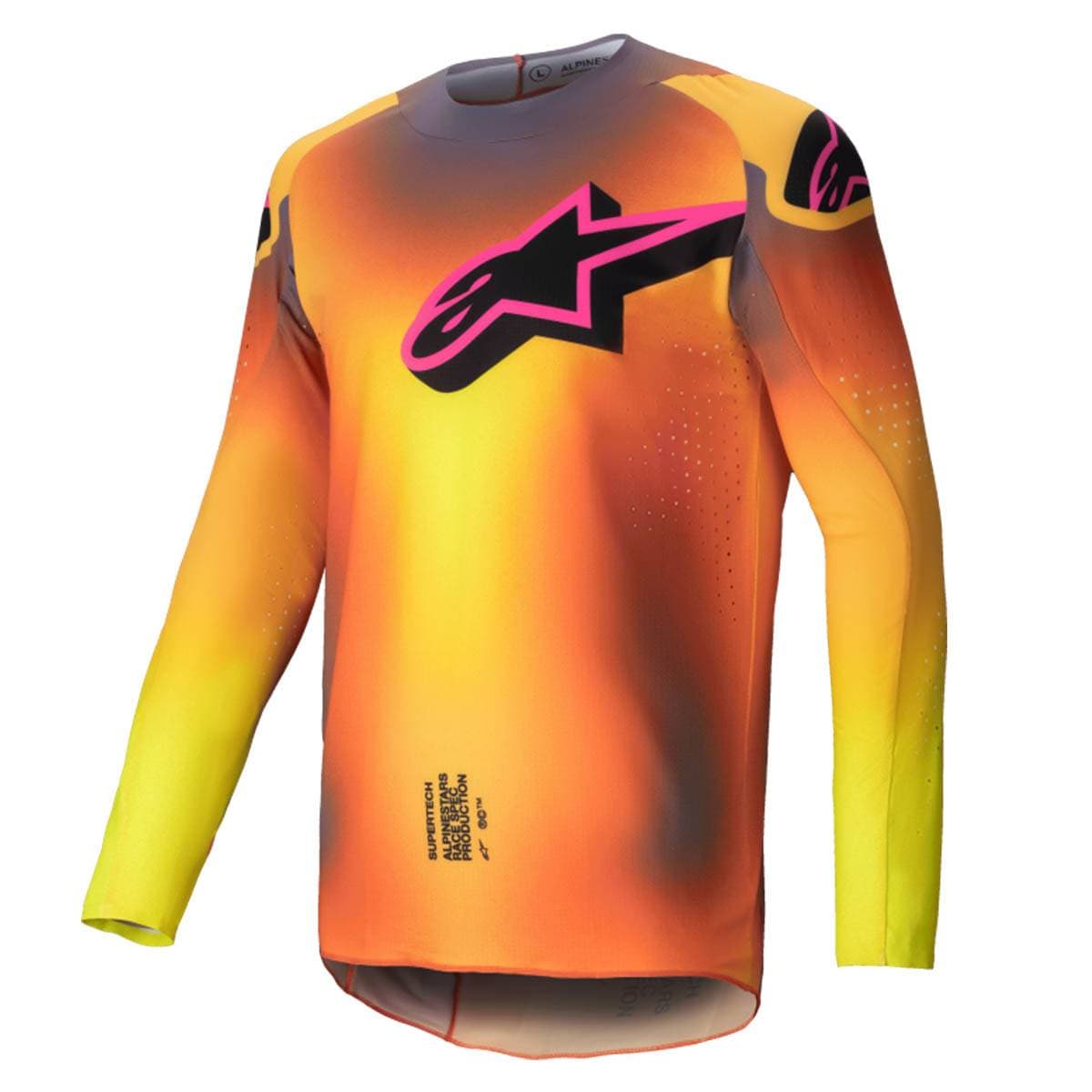 Jersey Alpinestars Sprtech Lipan Amarelo/Rosa M