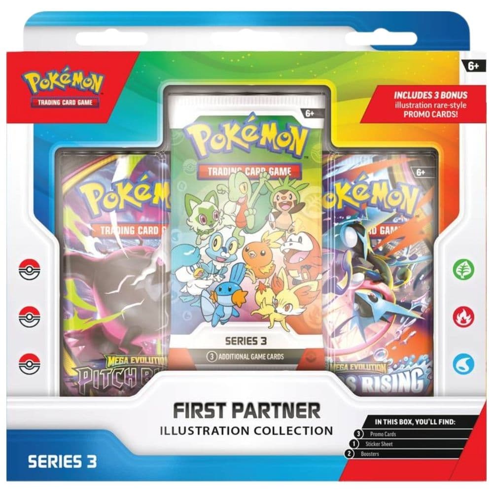Jogo de Cartas Colecionáveis Pokemon First Partner (3 Pack)