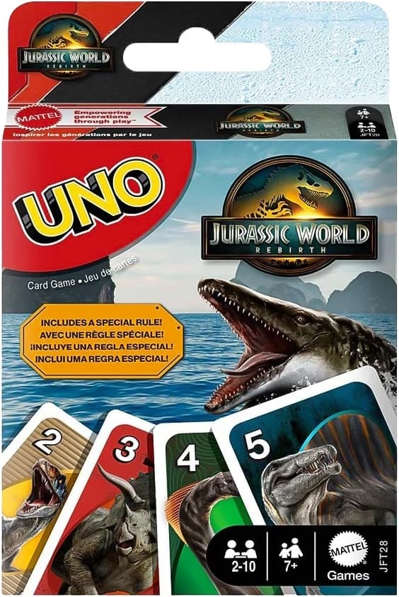 Jogo de Cartas Uno Jurassic World Mattel - Jft28