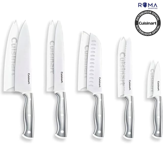 Jogo de Facas Cuisinart C77CR-10PC Rebite Triplo – 10 Peças