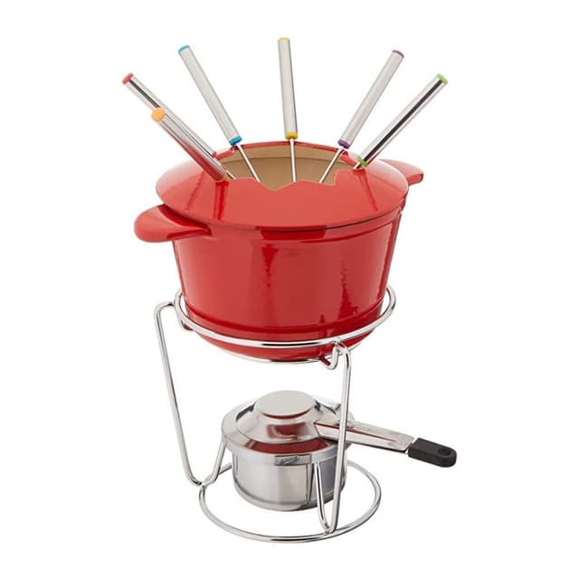 Jogo de Fondue Cuisinart Fp-115RS 12 Peças Esmalte Vermelho