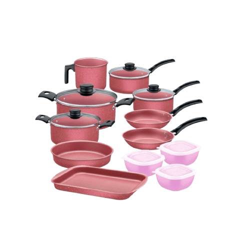 Jogo de Panela Tramontina 27899/491 12 Peças Rosa