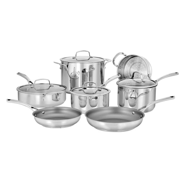 Jogo de Panelas Cuisinart Forever Stainless Collection 11 Peças Aço Inox