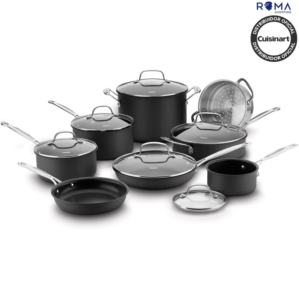 Jogo de Panelas Cuisinart Chef’s Anodized 14 Peças