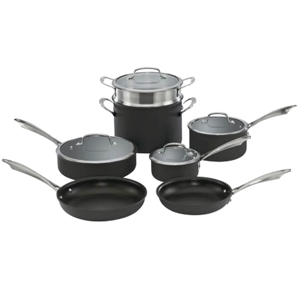 Jogo de Panelas Cuisinart Dsa-11 Antiaderente Preto – 11 Peças
