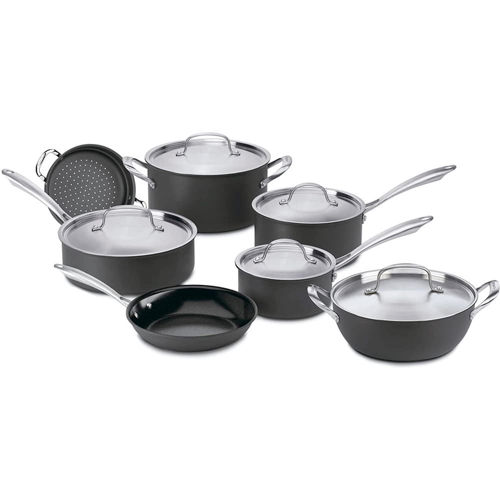 Jogo de Panelas Cuisinart Greengourmet Eco Preto 12 Peças