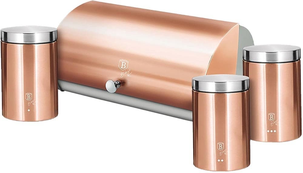 Jogo de Recipientes Berlinger Haus Metallic Line Rose Gold Edition - Bh-6730