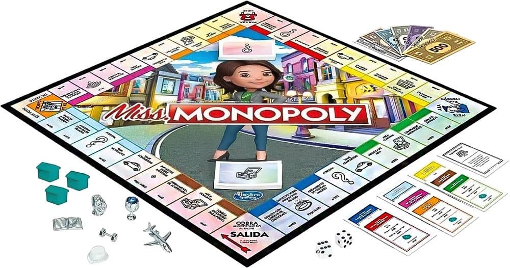 Jogo de Tabuleiro Miss Monopoly Hasbro E8424