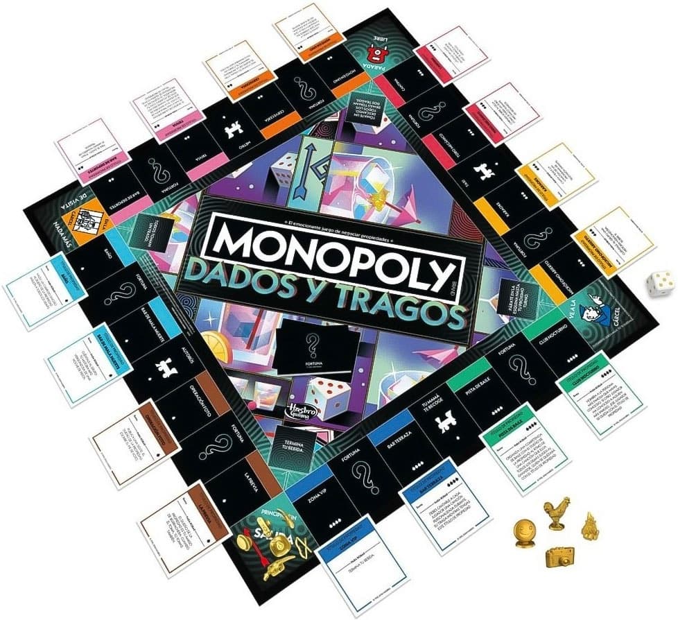 Jogo de Tabuleiro Monopoly Dados e Tragos Hasbro