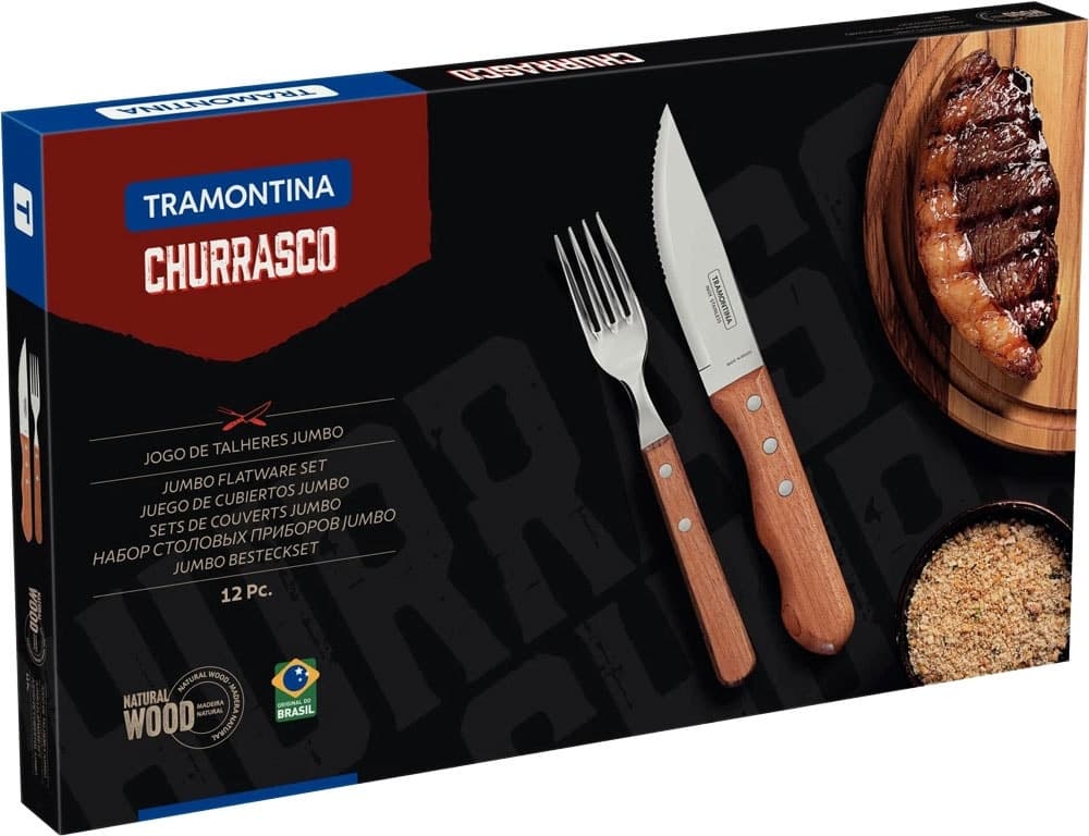 Jogo de Talheres Tramontina Churrasco - 22399/063 (12 Peças)