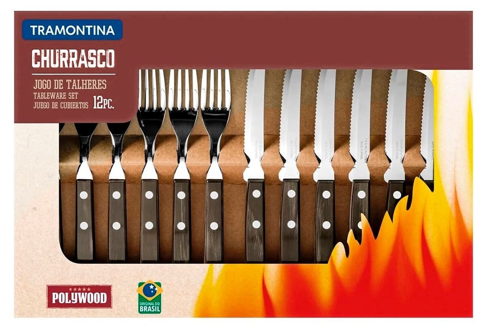Jogo de Talheres para Churrasco Tramontina 12 Peças