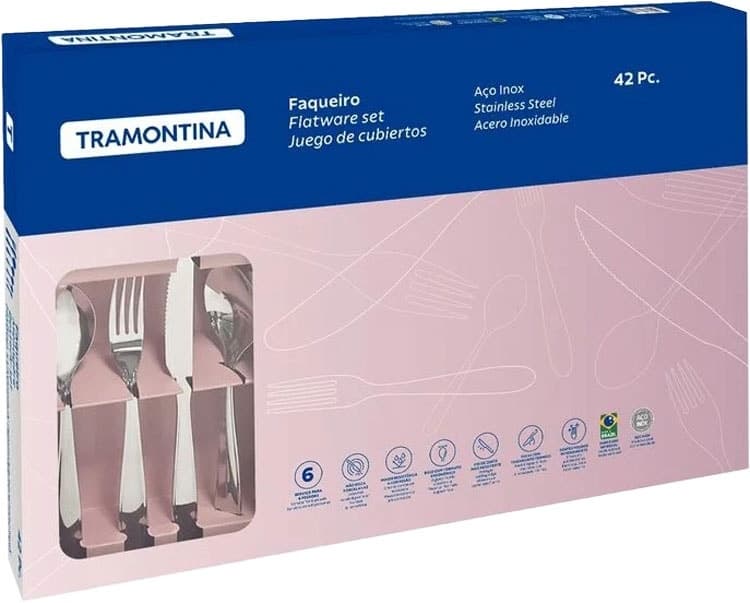 Jogo de Talheres Tramontina 42 Peças