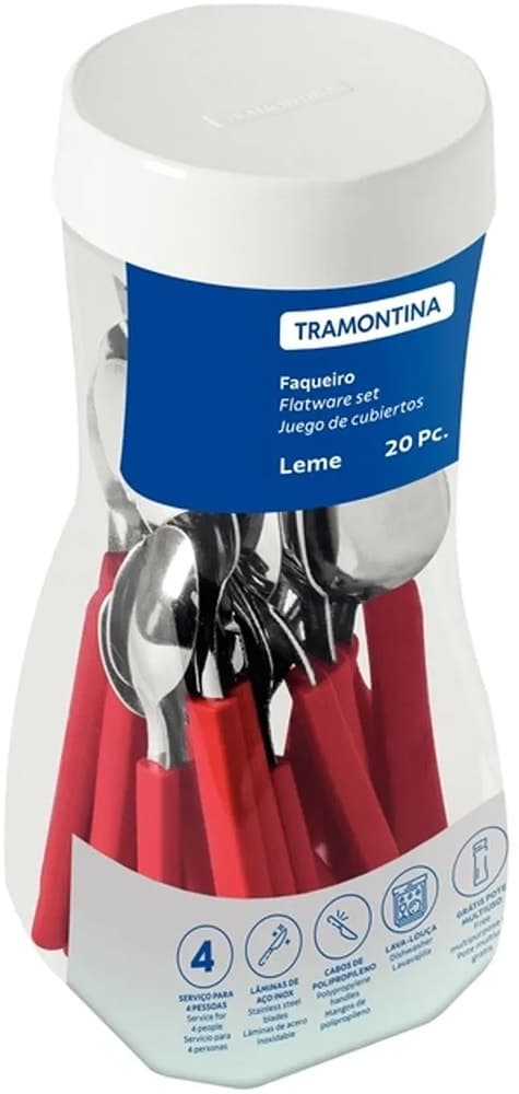 Jogo de Talheres Tramontina Leme - 20 Peças