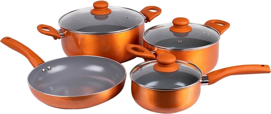 Jogo de Utensílios de Cozinha Doral Kitchen Montecarlo Salmão (7 Pçs)