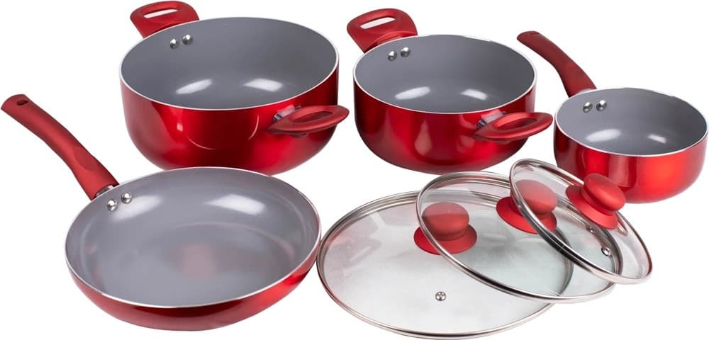 Jogo de Utensílios de Cozinha Doral Kitchen Montecarlo - Vermelho (7 Pçs)