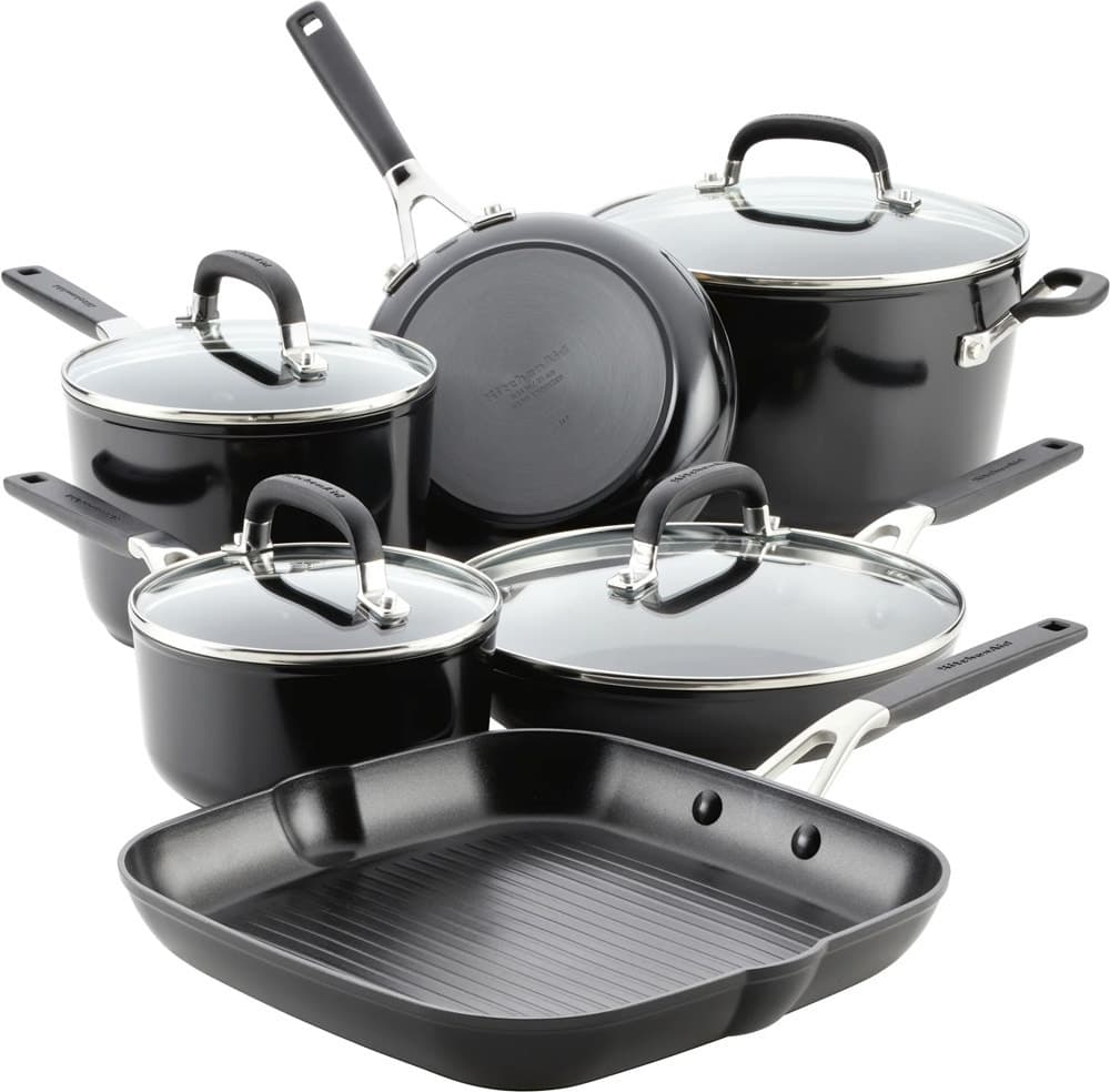 Jogo de Utensílios de Cozinha Kitchenaid 84800 10 Peças (Preto)