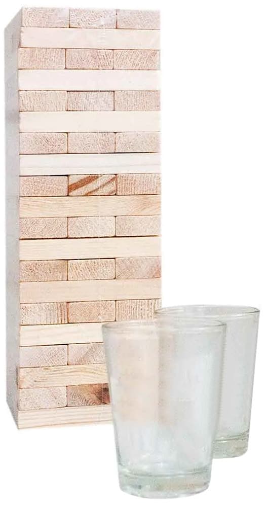 Jogo Jenga Rpc Fantasia Sexual (33 Peças+2 Copo)