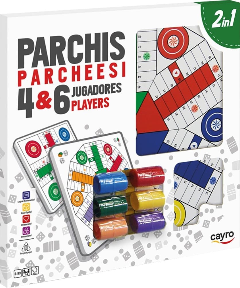 Jogo Parchis 2 Em 1 Cayro 096