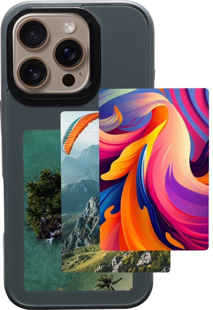 Capa Joog NFC Photo Case Npc1 Preta para iPhone 16 Pro