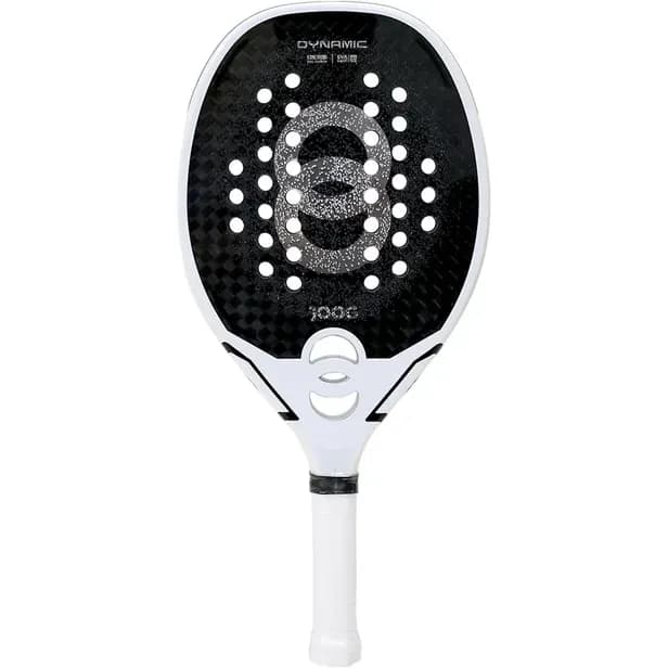 Raquete de Beach Tennis Joog Dynamic 12K Pro Carbon Branco/Preto