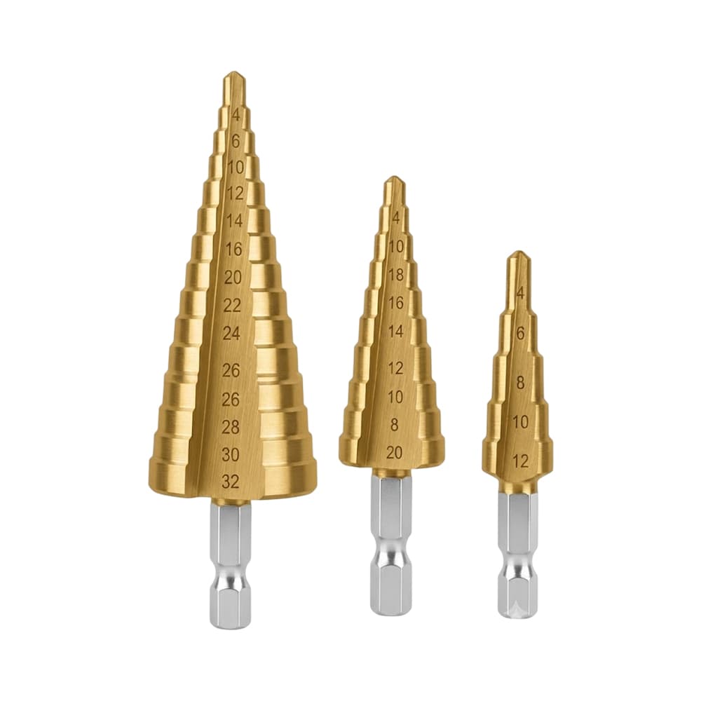 Conjunto de Brocas Escalonadas Total Tac80402 3 Peças