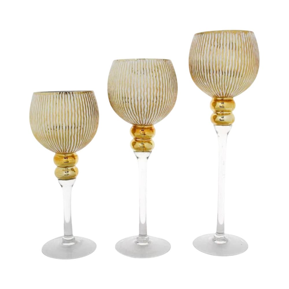 Conjunto de Candelabros Santini 3 Peças