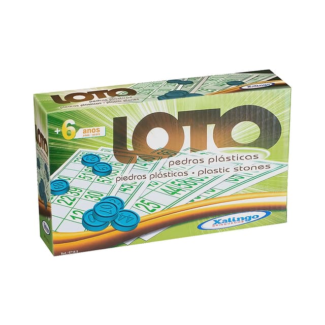 Jogo de Loteria Xalingo Loto Pedras Plásticas 0716.5