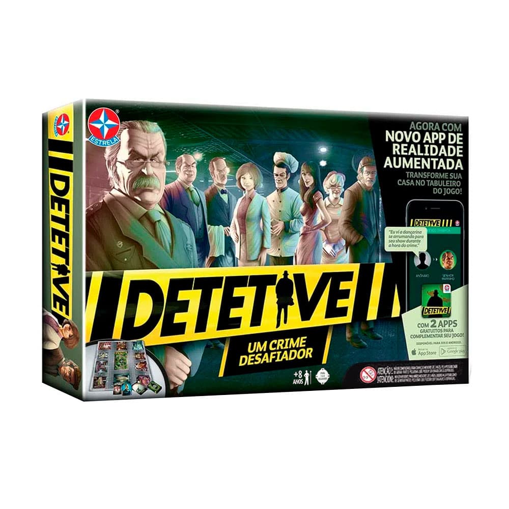 Jogo de Mesa Estrela Detetive Um Crime Desafiador