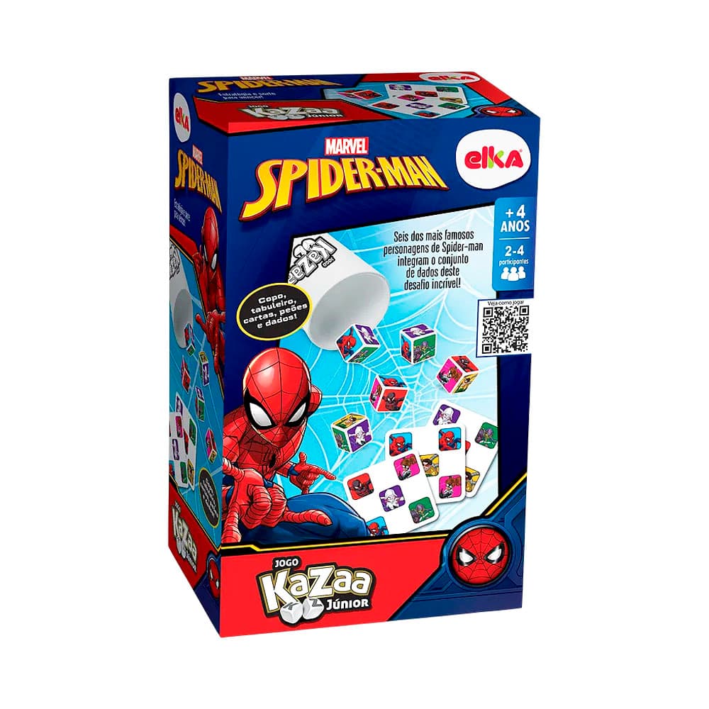 Jogo de Mesa Elka Marvel Spider-Man Kaaza Júnior 1243