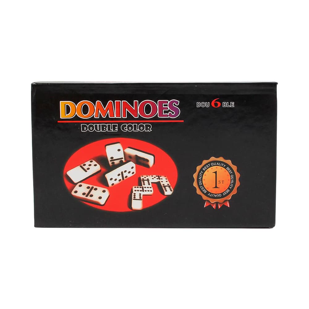 Jogo de Dominó Milan Double 6 Pontos Coloridos