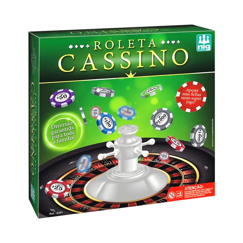 Jogo de Mesa Nig Brinquedos Roleta Cassino