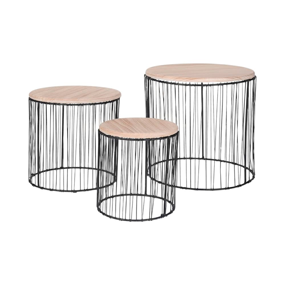 Conjunto de Mesas Auxiliares Kpm 037681 3 Peças