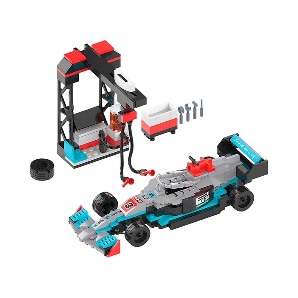 Bloco de Montar Cogo Race Cars Formula One Racing 3457 288 Peças