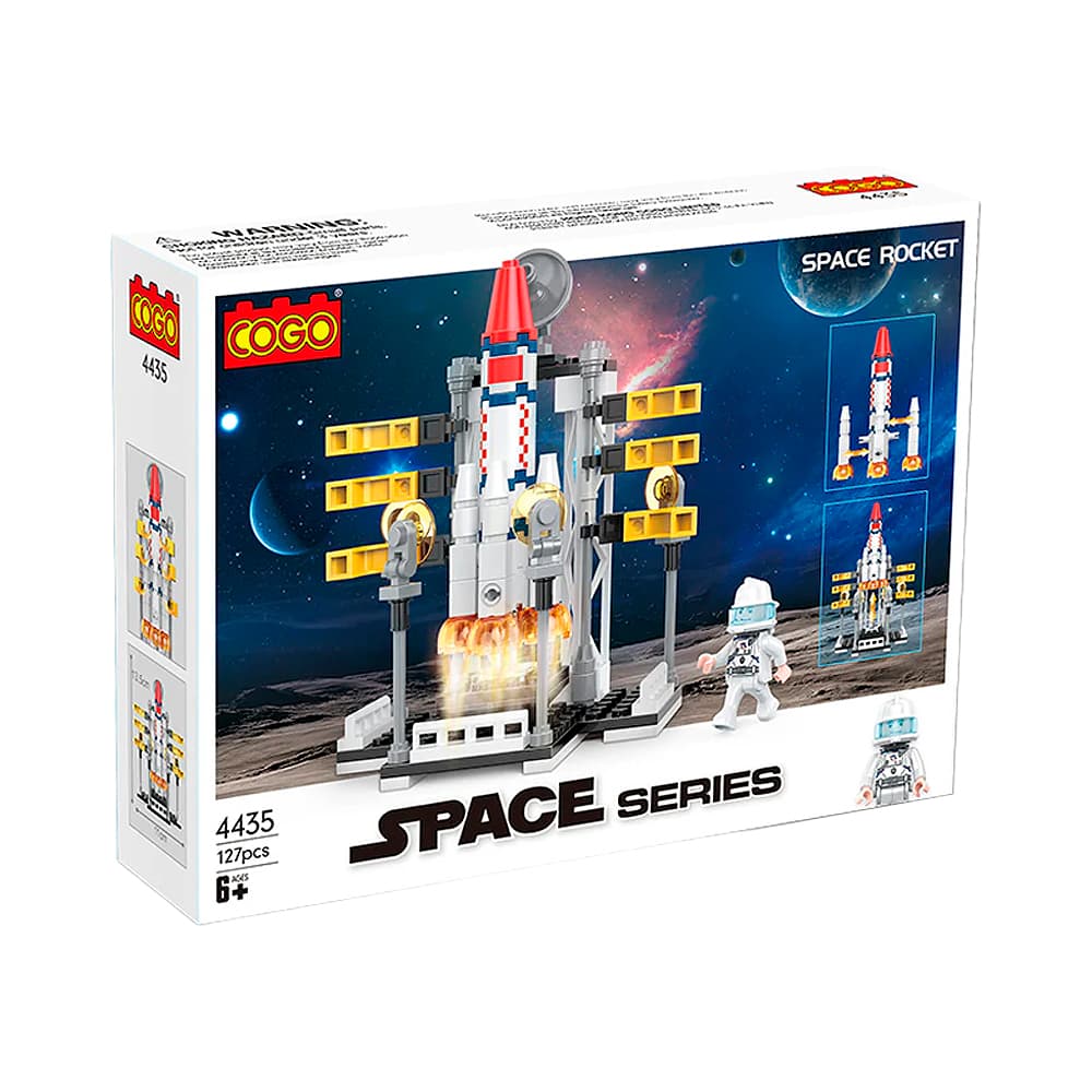 Bloco de Montar Cogo Space Series Space Rocket 4435 127 Peças