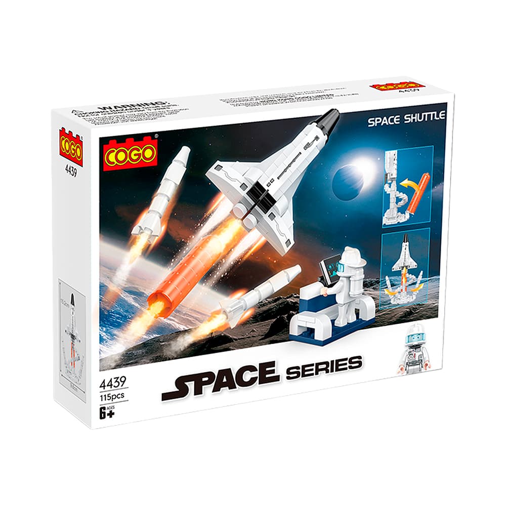 Bloco de Montar Cogo Space Series Space Shuttle 4439 115 Peças