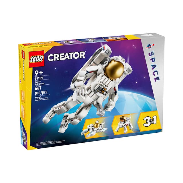 Brinquedo de Construção Astronaut Espacial 3 Em 1 31152 647 Peças