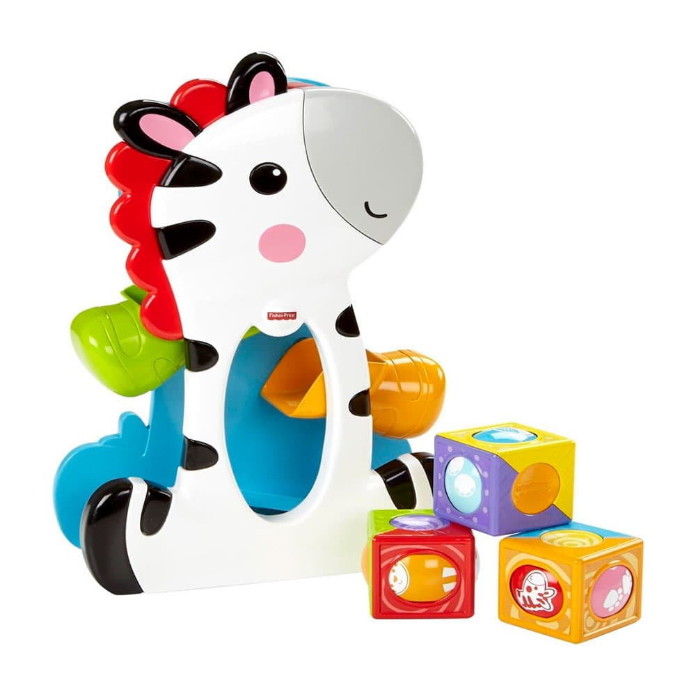 Brinquedo para Bebê Fisher Price Cebra Blocos de Atividades
