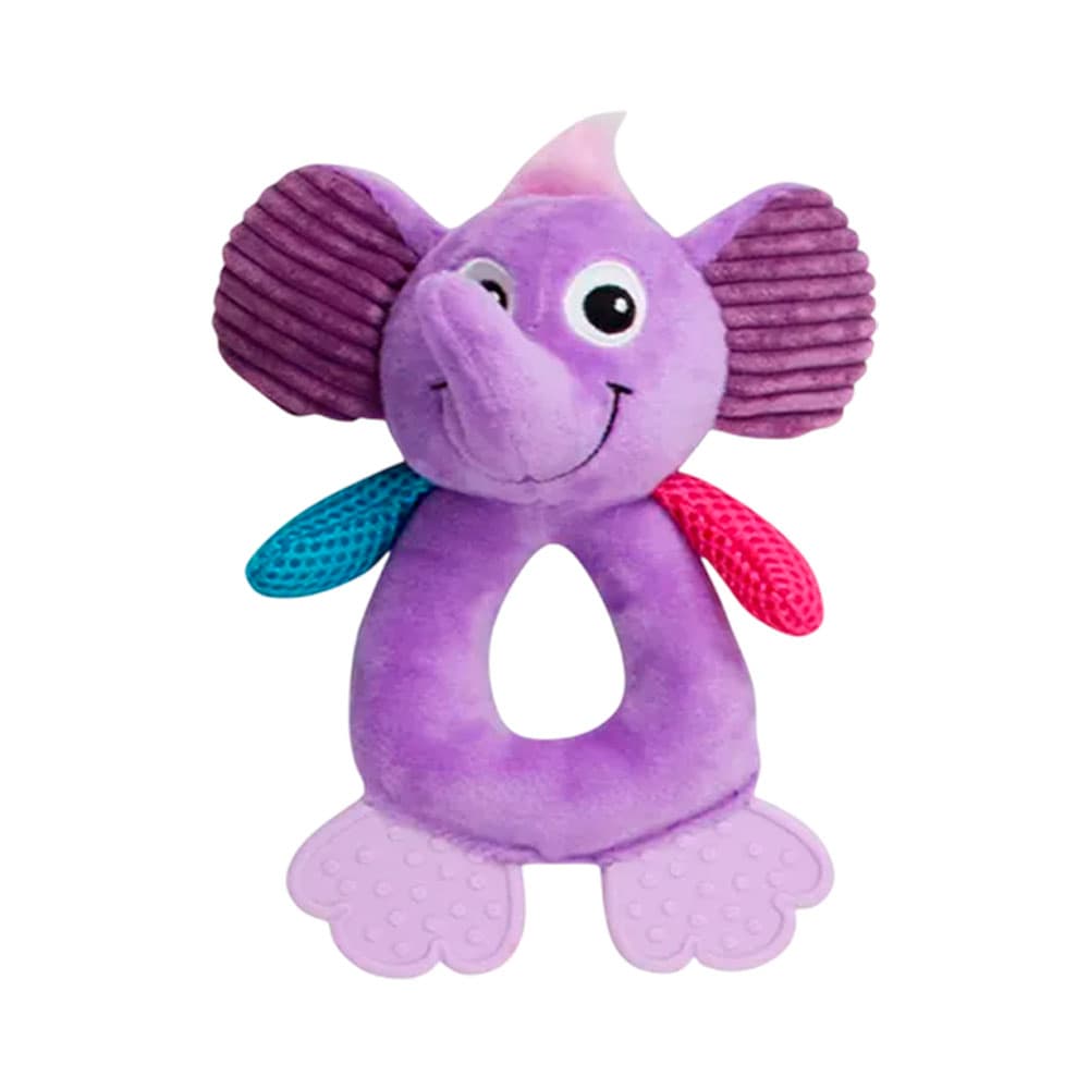 Brinquedo para Pet Pawise Elefante Pelúcia com Buraco 20CM Multicolor