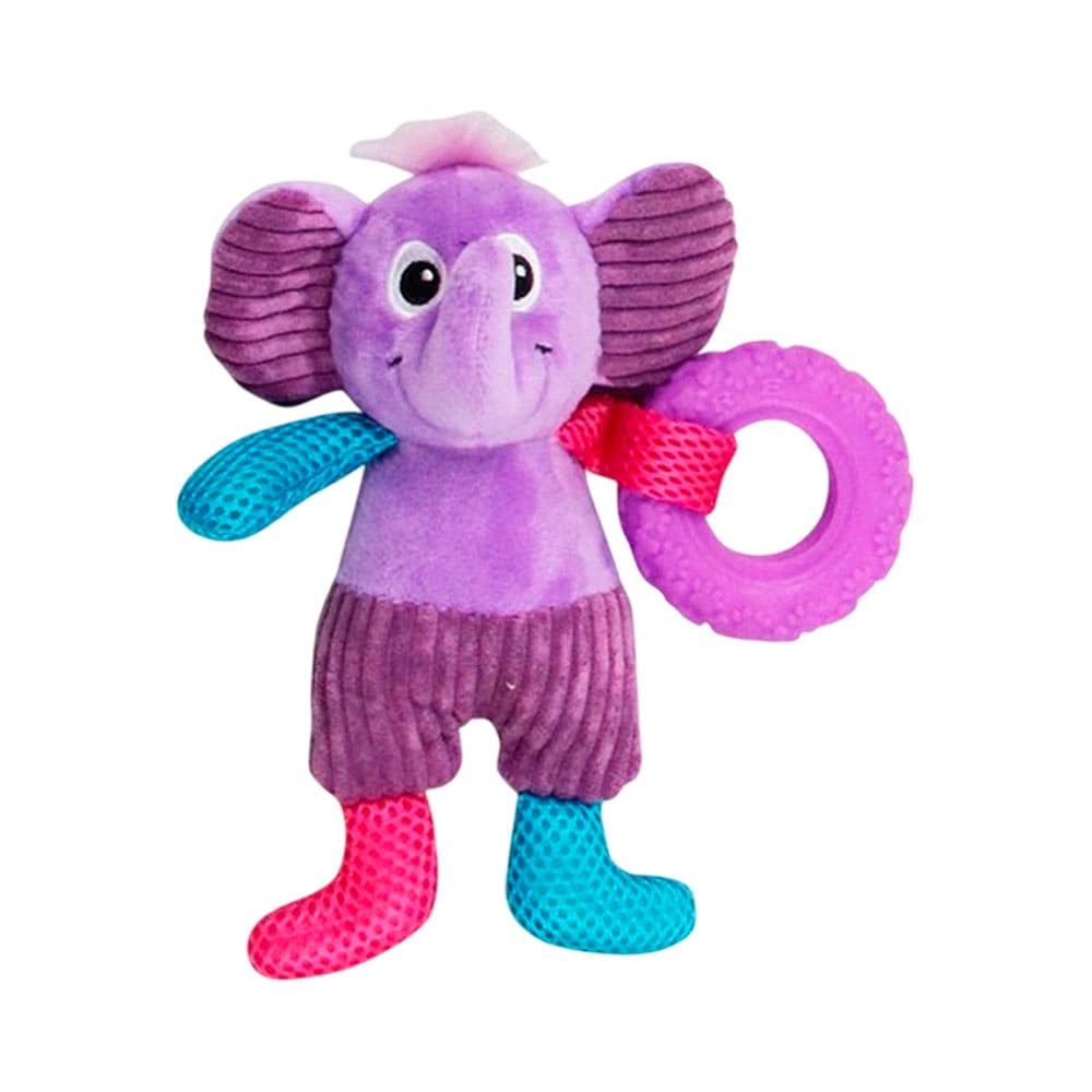 Brinquedo para Pet Pawise Elefante 20 Cm Multicolor