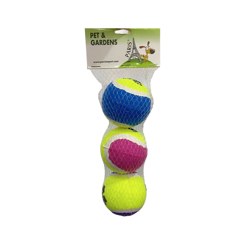Brinquedo para Cachorro Pet&gardens 52850 Bola Tênis 3 Peças