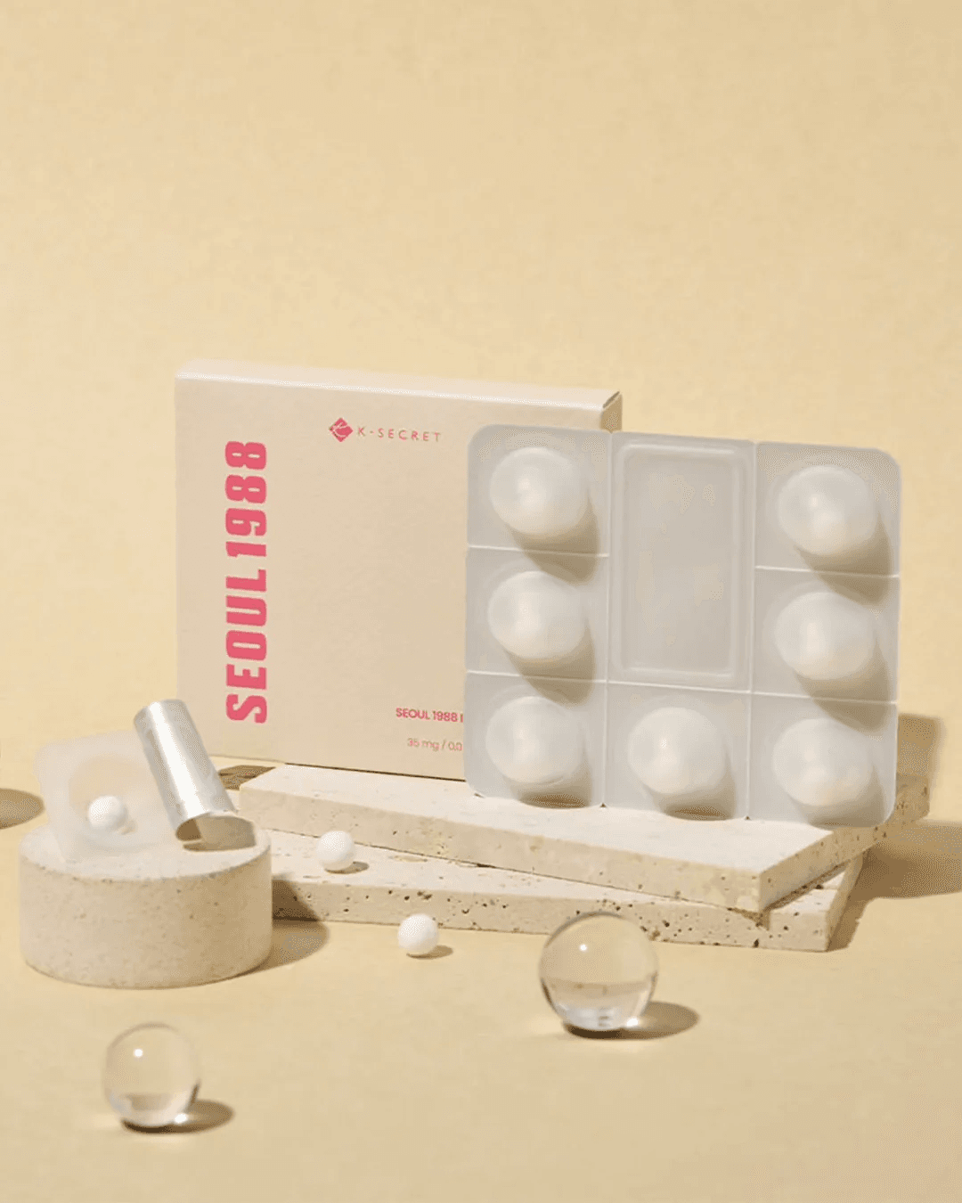 Hidratante K-Secret Seoul 1988 Boosting Ball Collagen 100% 35MG