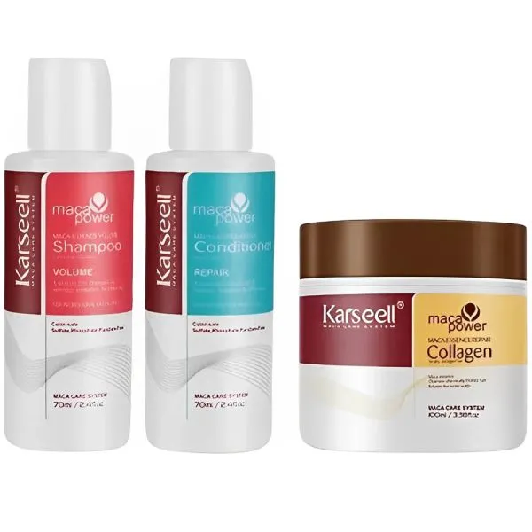 Karseell Kit Shamp + Acond + Masc Capilar 70ML+70ML+100ML