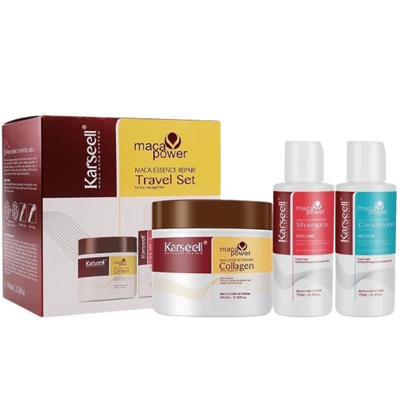 Kit de Tratamento Capilar Karsell Maca Travel Set Repair