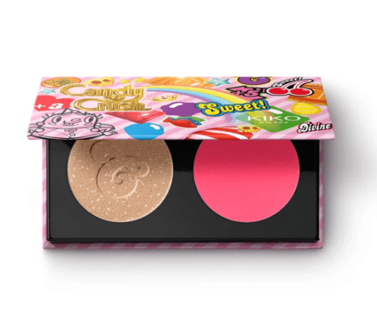 Blush e Iluminador Kiko Milano Candy Crush 02 Raspberry Riot