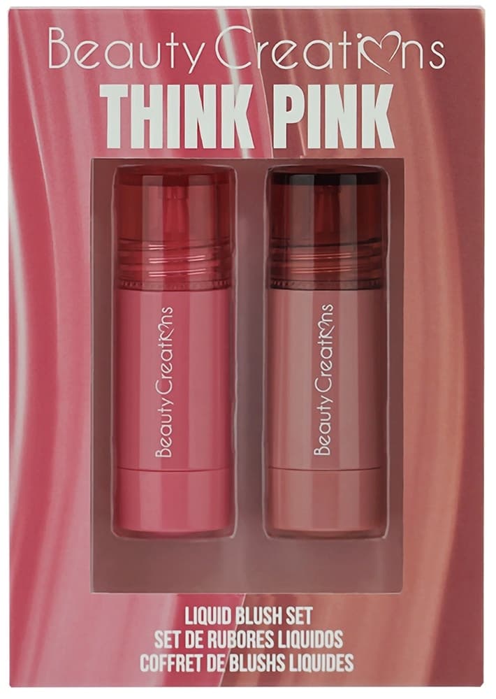 Kit Blush Líquido Beauty Creations Think Pink | Lbls-1 (2 Cores de 4.5G)