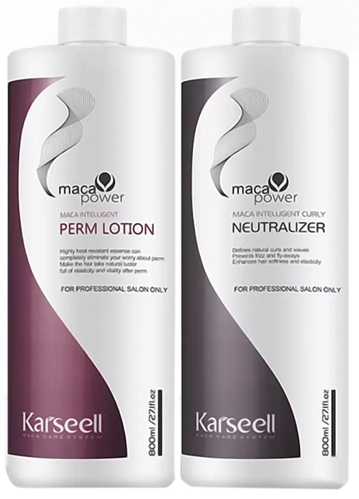 Kit Capilar Karseell Maca Power Loção Permanente + Neutralizante (2 de 800mL)