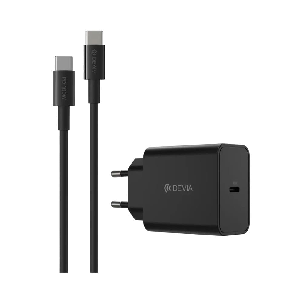 Kit Carregador com Cabo Devia Ec317 USB-C 45W