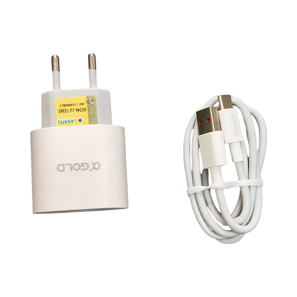 Kit Carregador USB A/Tipo C Gold Ca31-7 30W